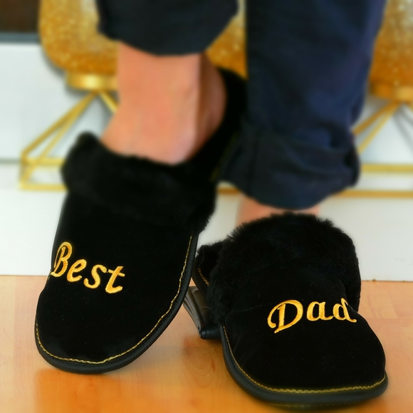 Best dad embroidered slippers - Picture 4 of 7